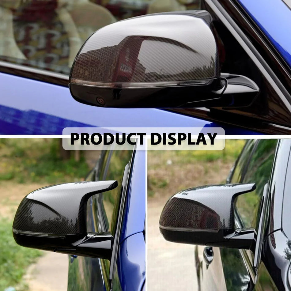 SPCRSO Tapas de cubierta de espejo lateral de fibra de carbono real para BMW F97 X3M F98 X4M F95 X5M F96 X6M 2019-2023 - 2PCS