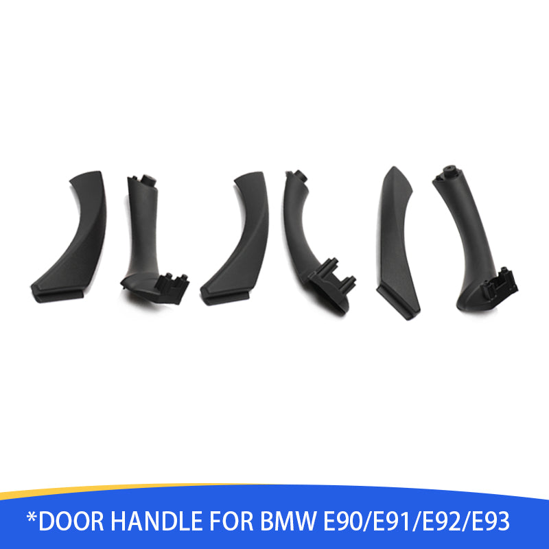 Compatible with BMW 3 Series Door Handle E90/E91/E92/E93 2004-2011. 6PCS Door Pull Handle Replacement Left and Right Interior Door Handle Set for BMW 318i.320i.323i.325i.328i.330i.335i