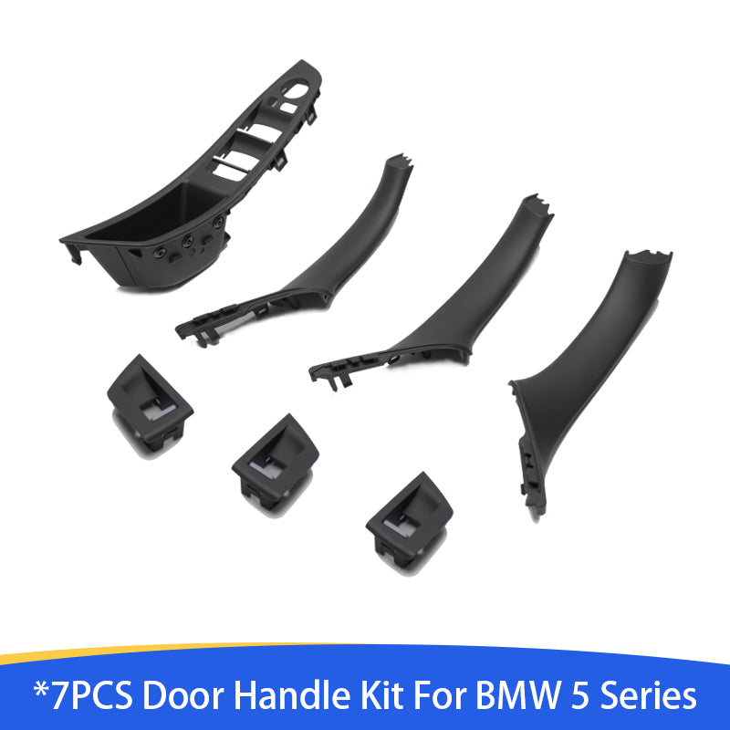 SPCRSO Window Switch Armrest Panel. Inner Door Pull Handle Trim Cover Kits Replacement for 2010-2016 BMW 5 Series 520 523 525 528 530 535