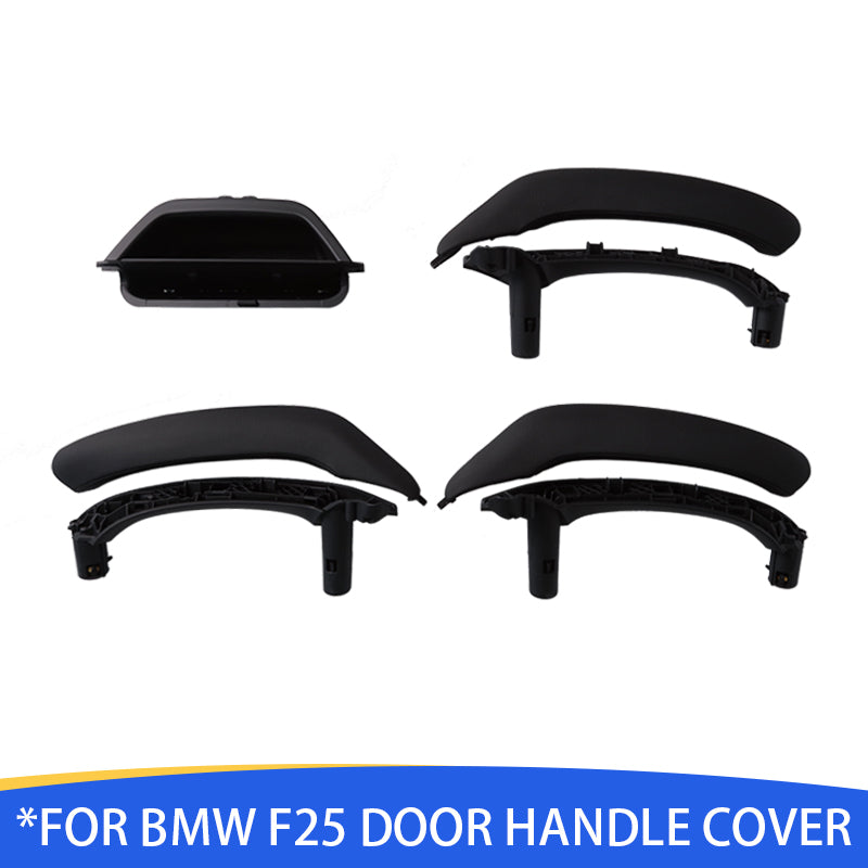 Door Pull Handle Passenger Door Inner Handle+Outer Cover Trim Replacement Kit Assembly for BMW X3/X4 F25 F26 2010 2011 2012 2013 2014 2015 2016