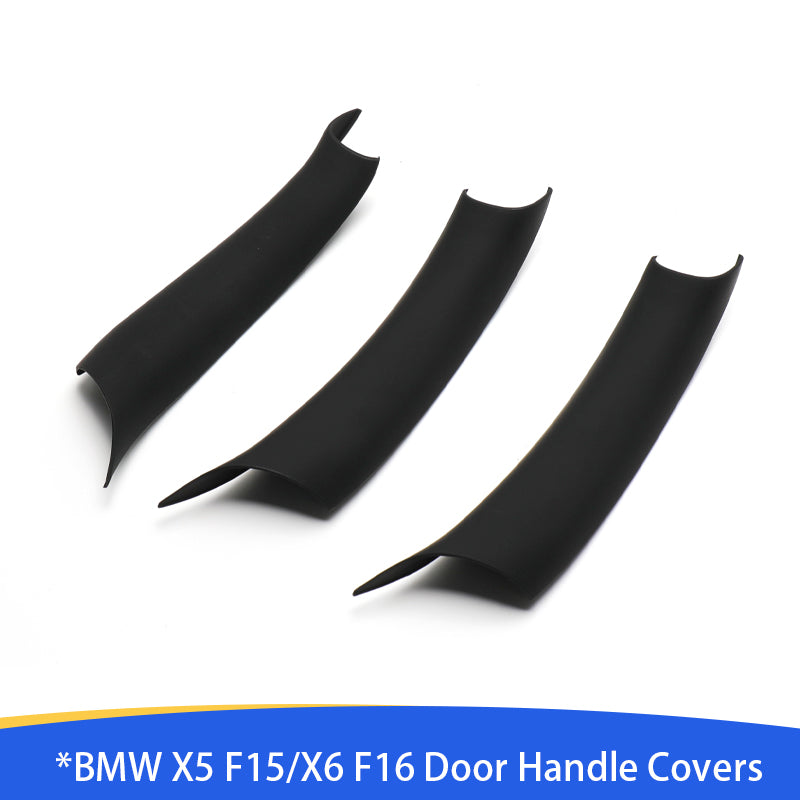 Compatible with BMW X5 F15/X6 F16 Door Handle Covers.3PCS Door Pull Handle Covers for BMW X5 F15 2014-2018.X6 F16 2015-2018. Left and Right Side Door Handle Interior Door Pull Handle