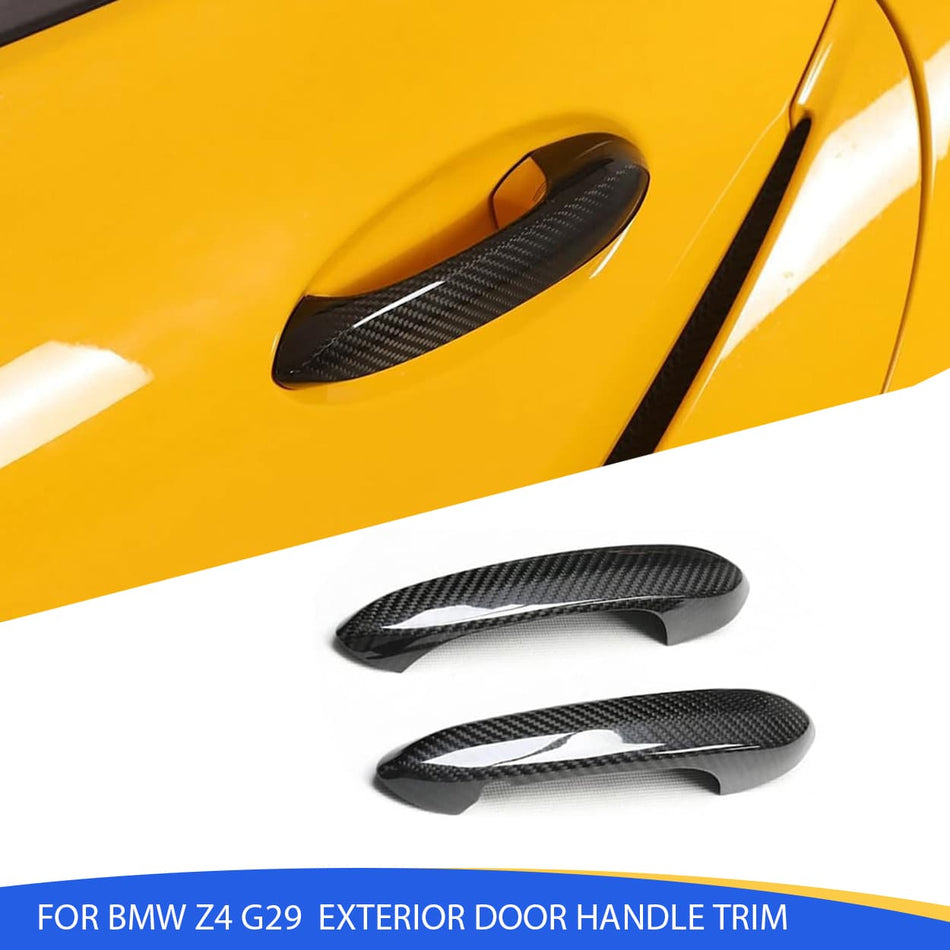 Real Carbon Fiber Exterior Door Handle Trim | BMW Z4 G29 Toyota Supra A90 2019+ SPCRSO