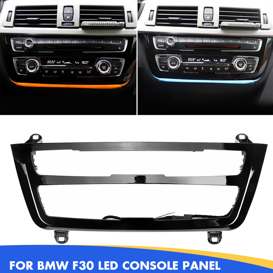 Compatible with BMW LED Console Panel Ambient Light for 3 Series F30 F31, 4 Series F32 F33, Radio & AC Control Panel Ambient Light Replacement with Dual Color LED Lighting