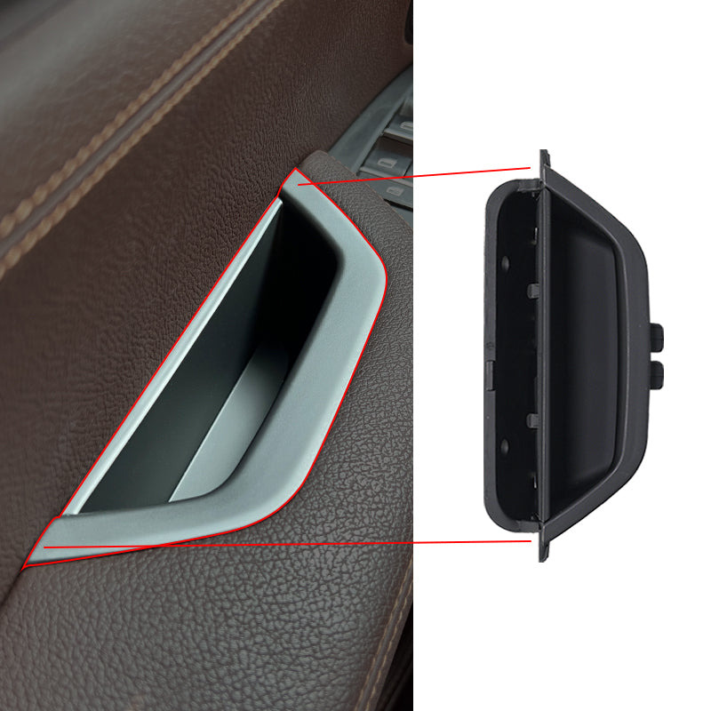 Front Left Driver Side Door Inner Interior Handle Pull Trim Armrest Storage Box Compartment Armrest Container Phone Key Holder for BMW X3 X4