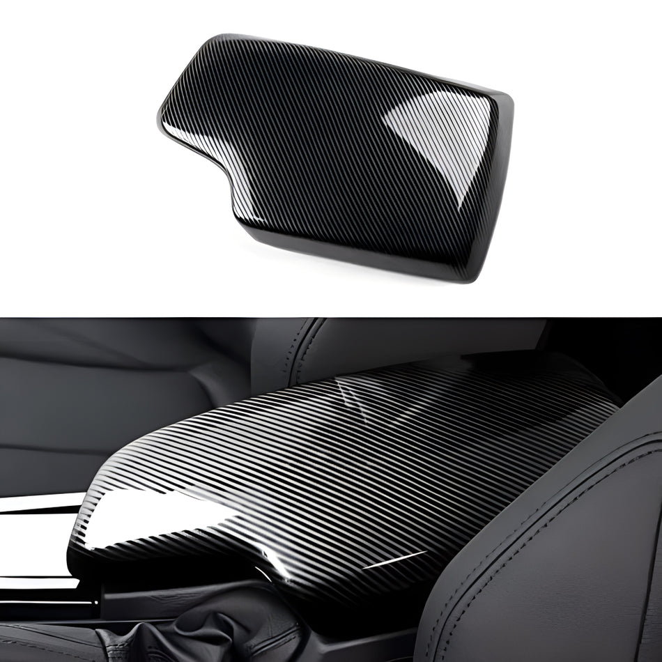 Car Armrest Cover Lid Storage Box Carbon Color ABS Trim fits for BMW F30 2012 2013 2014 2015 2016 2017 2018 2019 Accessories