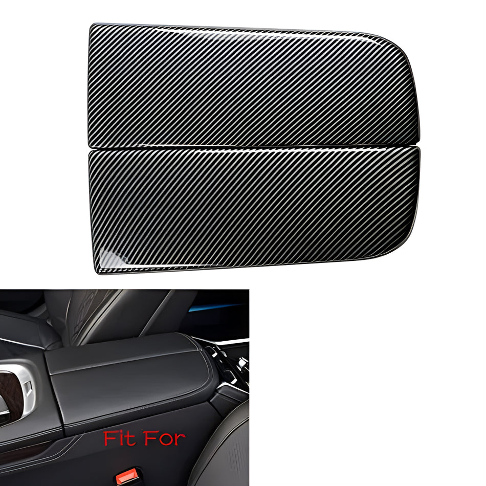 SPCRSO for BMW 7 Series G11 G12 2016-2021 Carbon Fiber Color Car Interior Center Armrest Box Cover Console Box Storage Box Trim Accessories Covers (740i 740e 750i 750Li)