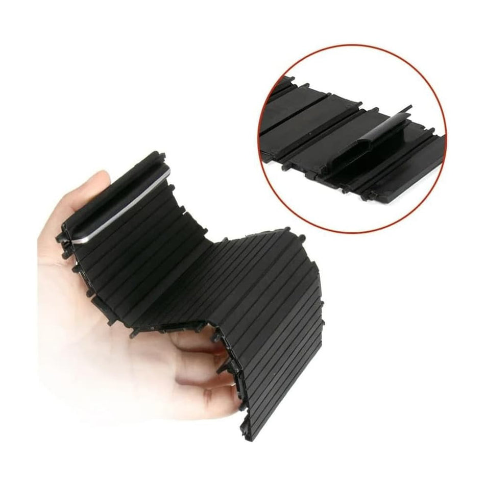 Car Inner Indoor Center Console Cover Cup Holder Plate Sliding Roller Blind Compatible for BMW E46 3 Series 1998-2005(1)
