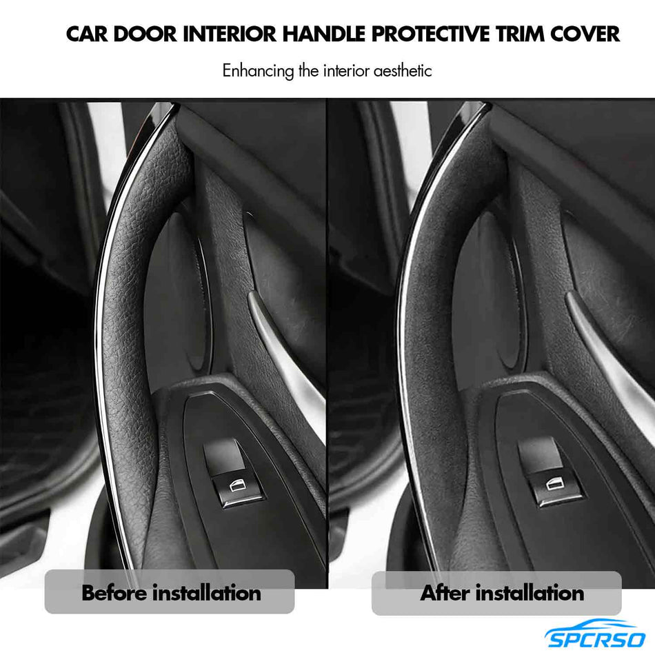Luxury Suede Door Handle Cover 3-PC Kit \| Easy Install BMW X5 X6 E70 E71 E72 2007-2014 SPCRSO