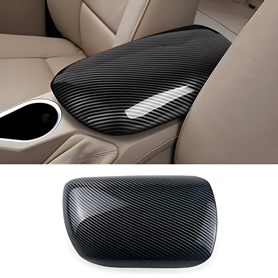 for BMW X1 E84 2010-2015 Carbon Fiber Color Car Interior Center Armrest Box Cover Console Box Storage Box Panel Protective Cover (X1 E84 2010-2015)