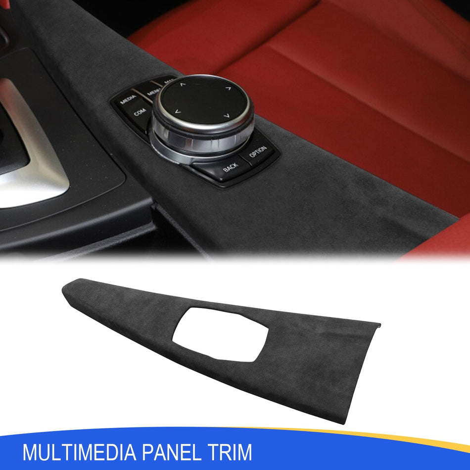 SPCRSO Suede Multimedia Panel Trim for BMW 3 & 4 Series F30–F36 (2013–2019)