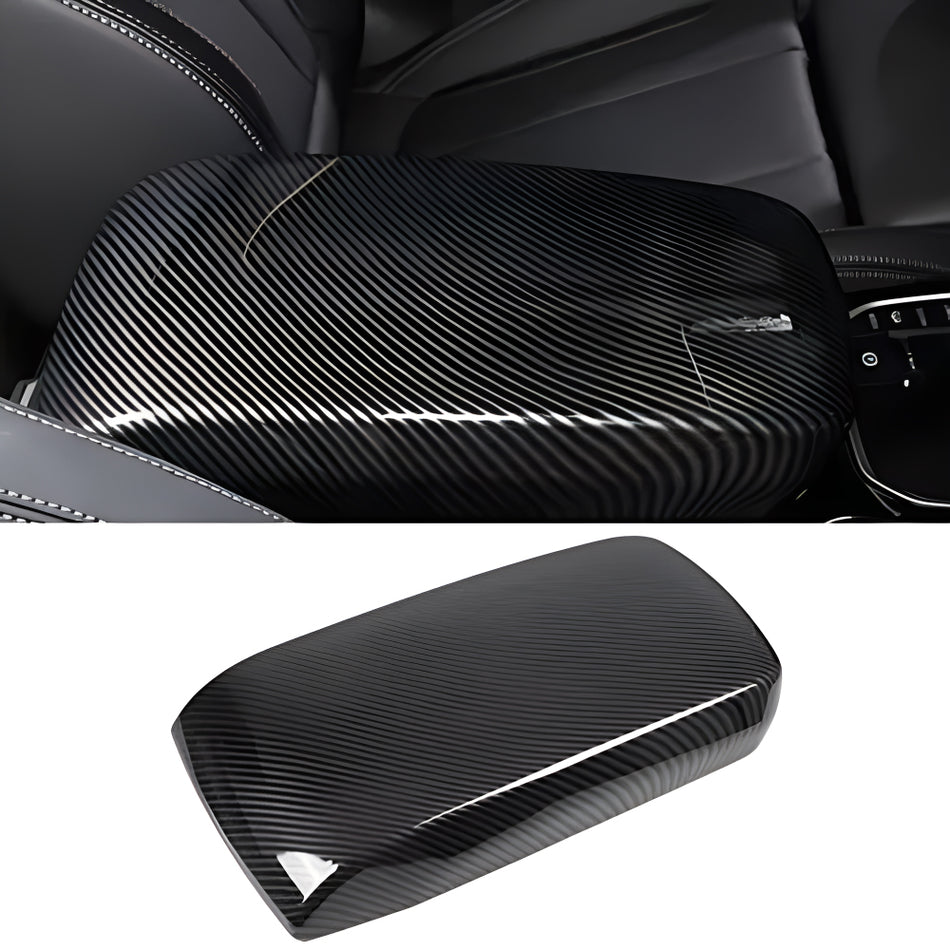 SPCRSO Compatible with BMW X3 Center Console Cover G01. for 2018-2024 BMW X3 Console Cover Carbon Fiber. for 2019-2024 X4 G02 BMW Middle Console Cover BMW X3 (Not Real Carbon Fiber)