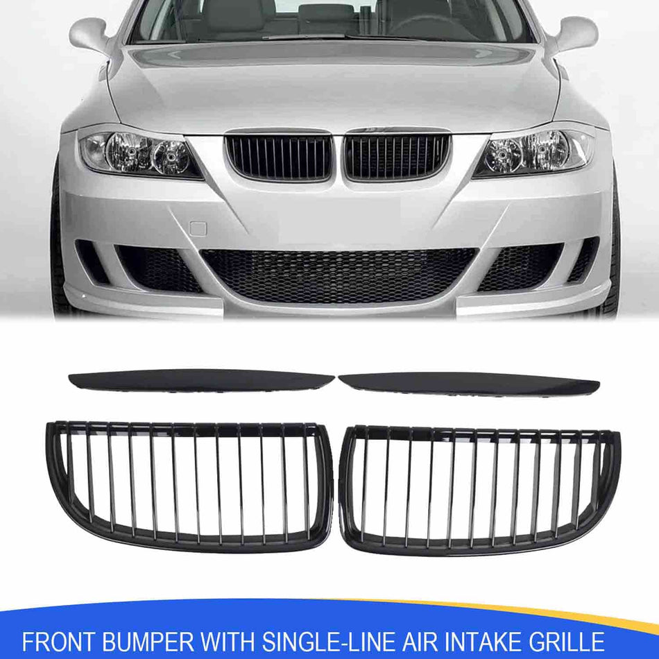 M-Style Double Slat Front Grille | BMW E90 E91 Pre-LCI 2005-2008 SPCRSO