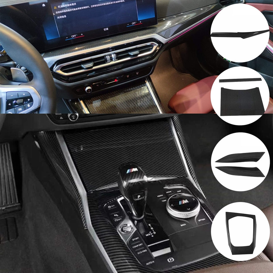 SPCRSO Dry Carbon Fiber Interior Cover Trim Set for BMW 3/4 Series G20 G22 G28 G80 G82 (2023 and Newer)