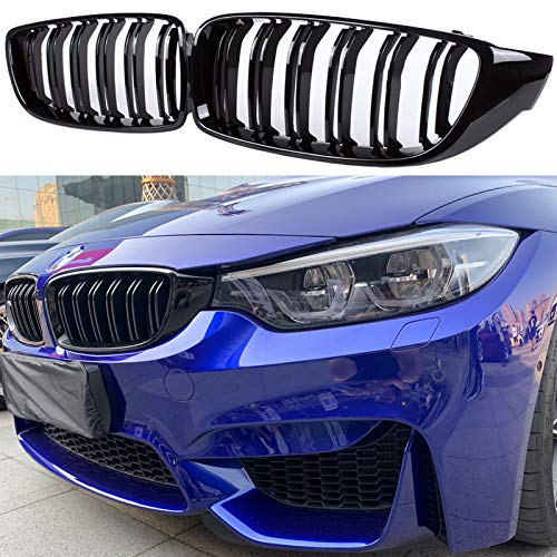 Front Grill/Grilles Kidney Grill Replacement for BMW 4 Series F32 F33 F36 F80 F82(ABS. Gloss Black)