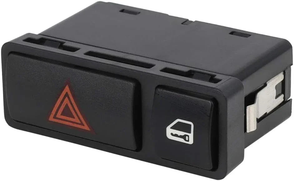 SPCRSO Hazard Warning Light & Door Central Lock Switch Compatible with BMW E46 E53 E85 325 X5 1999-2008