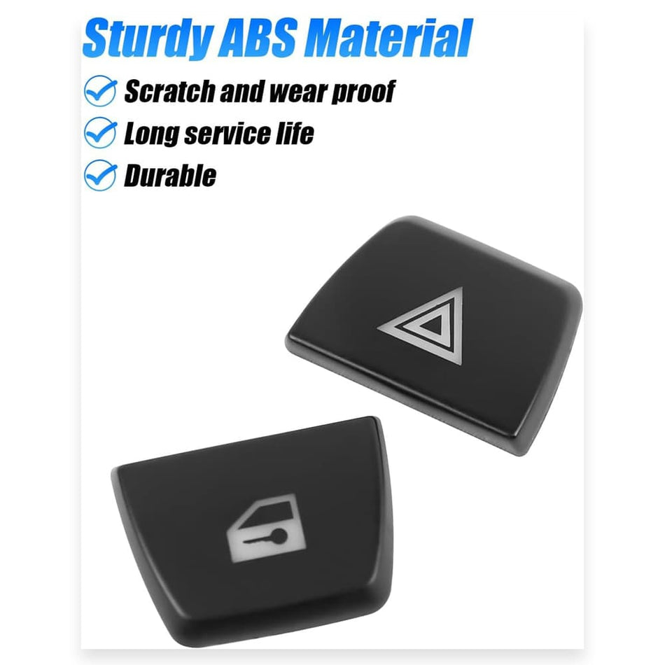 SPCRSO Hazard Warning Light Button Cover Sticker for BMW 3 Series F30 F34 F35 – Center Console Interior Trim