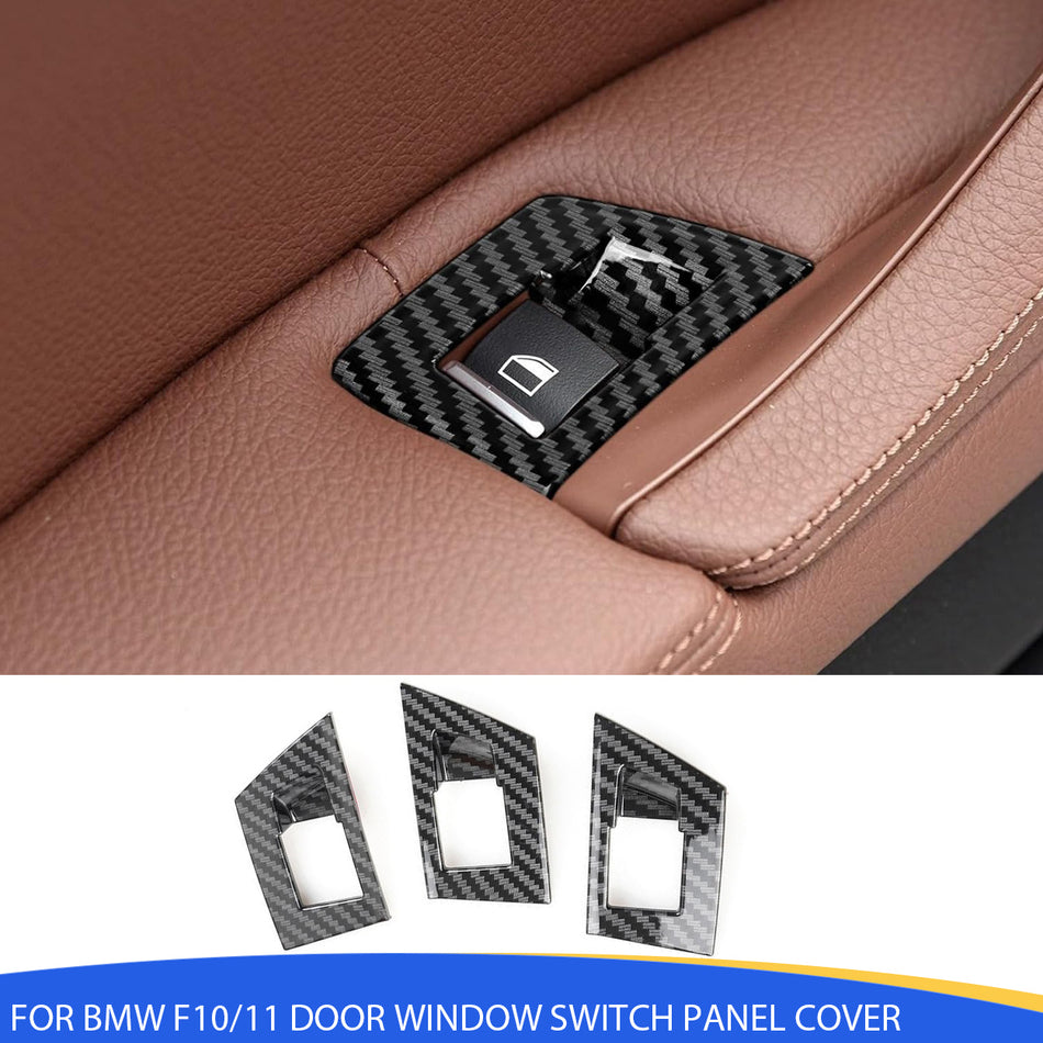 SPCRSO Door Window Switch Panel Cover for BMW 5 Series F10 F11 2011–2017