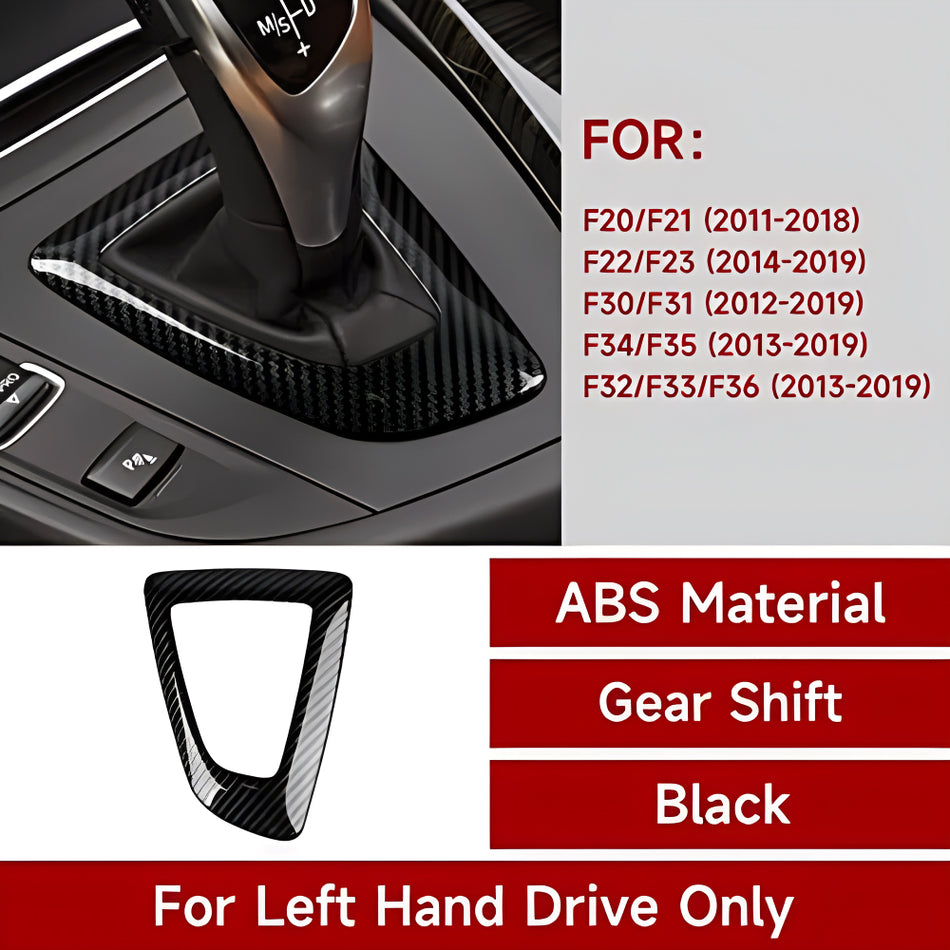 Car Gear Shift Frame Cover Trim Sticker Decals fit for BMW F20 F21 F22 F23 F30 F31 F32 F33 F34 F35 F36 Accessories (Style C)