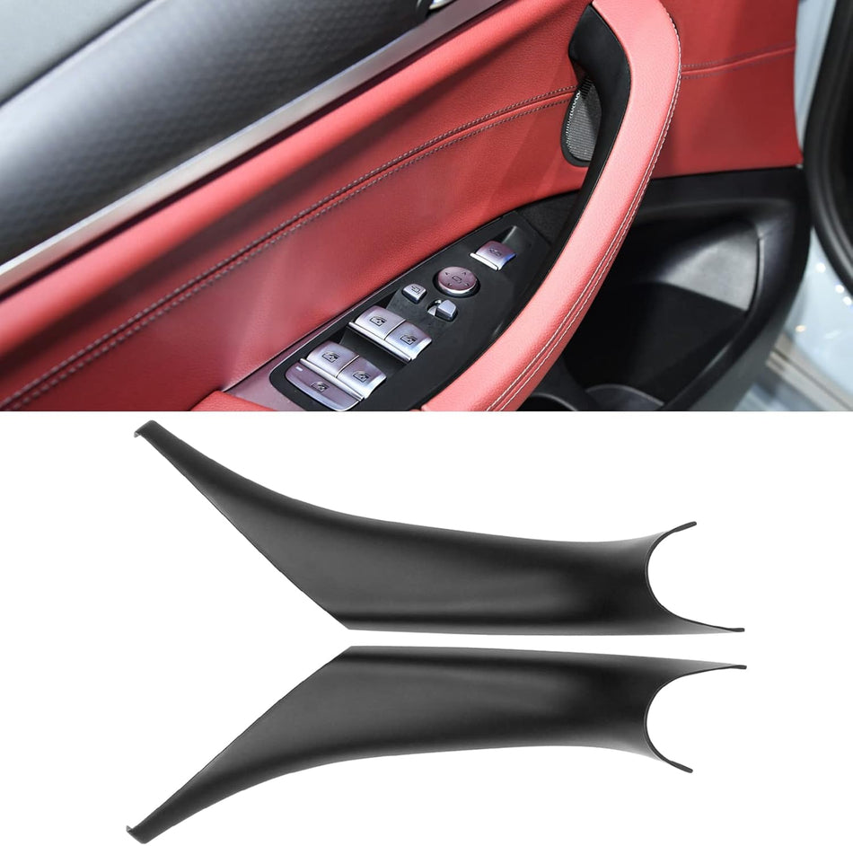 Compatible with BMW X3 G01/X4 G02 Door Handle Covers.2PCS Carbon Fiber Pattern Door Pull Handle Covers for X3 G01 2018-2022.X4 G02 2018-2022. Left/Right Door Handle Interior Door Pull Handle