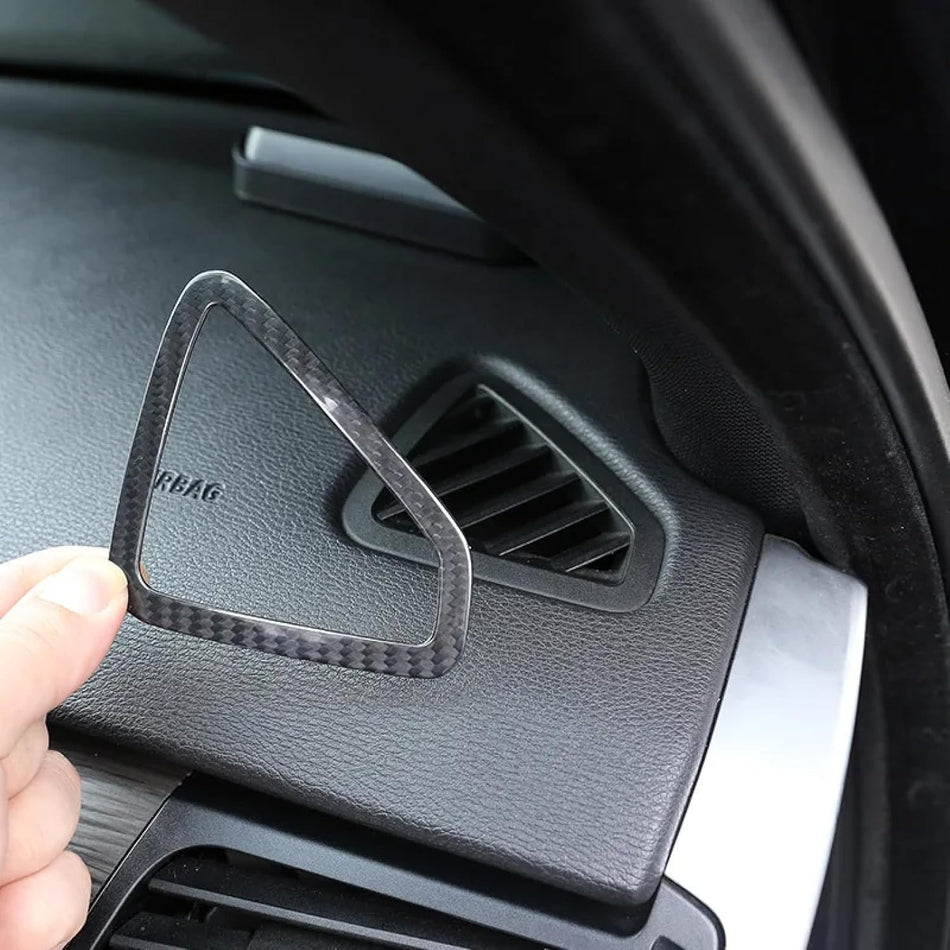 SPCRSO Carbon Fiber Dashboard AC Vent Trim for BMW X5 F15 / X6 F16 (2014–2018) – Left Hand Drive