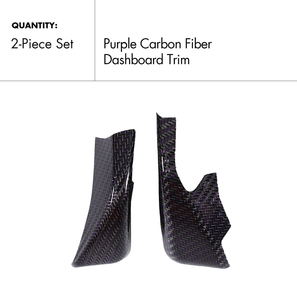 SPCRSO Real Carbon Fiber Dashboard Console Side Trim For BMW 5 Series G60 2024+