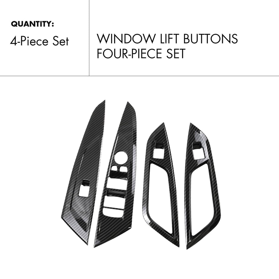 SPCRO pour BMW G22 G23 TRAPEUR DE COUVERTURE DE CURTON DE LEVISSAGE DE LOCAGE, PROTECTION DE PANNEUX CURTON DE LEVERSEMENTS POUR BMW 4 SERIES G22 G23 G26 I4 2021-2025 ACCESSOIRES (4PCS STYLE FIBRE DE CARBONE)