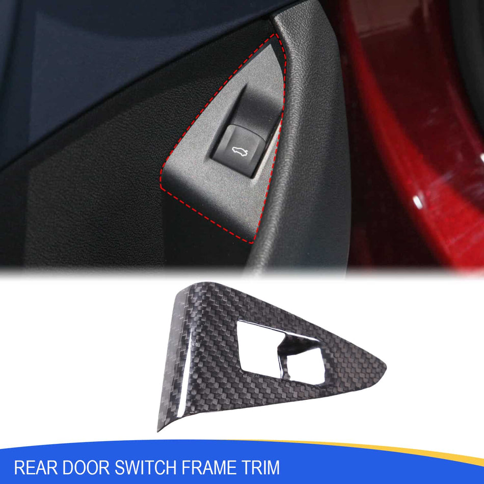 SPCRSO Carbon Fiber Tailgate Rear Door Switch Frame Trim for BMW 8 Series G14/15/16 (2019–2022)