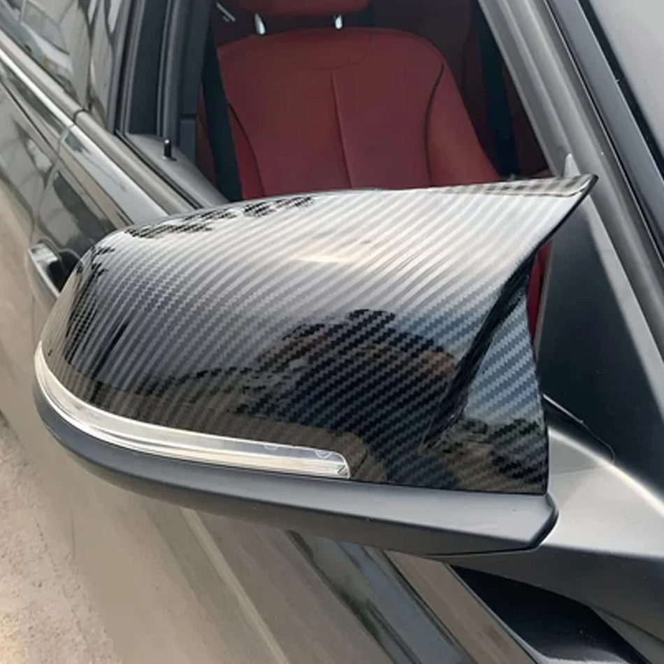 SPCRSO Real Carbon Fiber Mirror Covers for BMW X1 F48/F49, X2 F39, 1/2 Series F40 F44, Z4 G29 (Replacement Type)