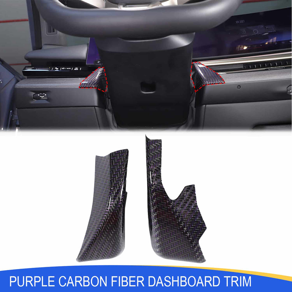 SPCRSO Real Carbon Fiber Dashboard Console Side Trim For BMW 5 Series G60 2024+