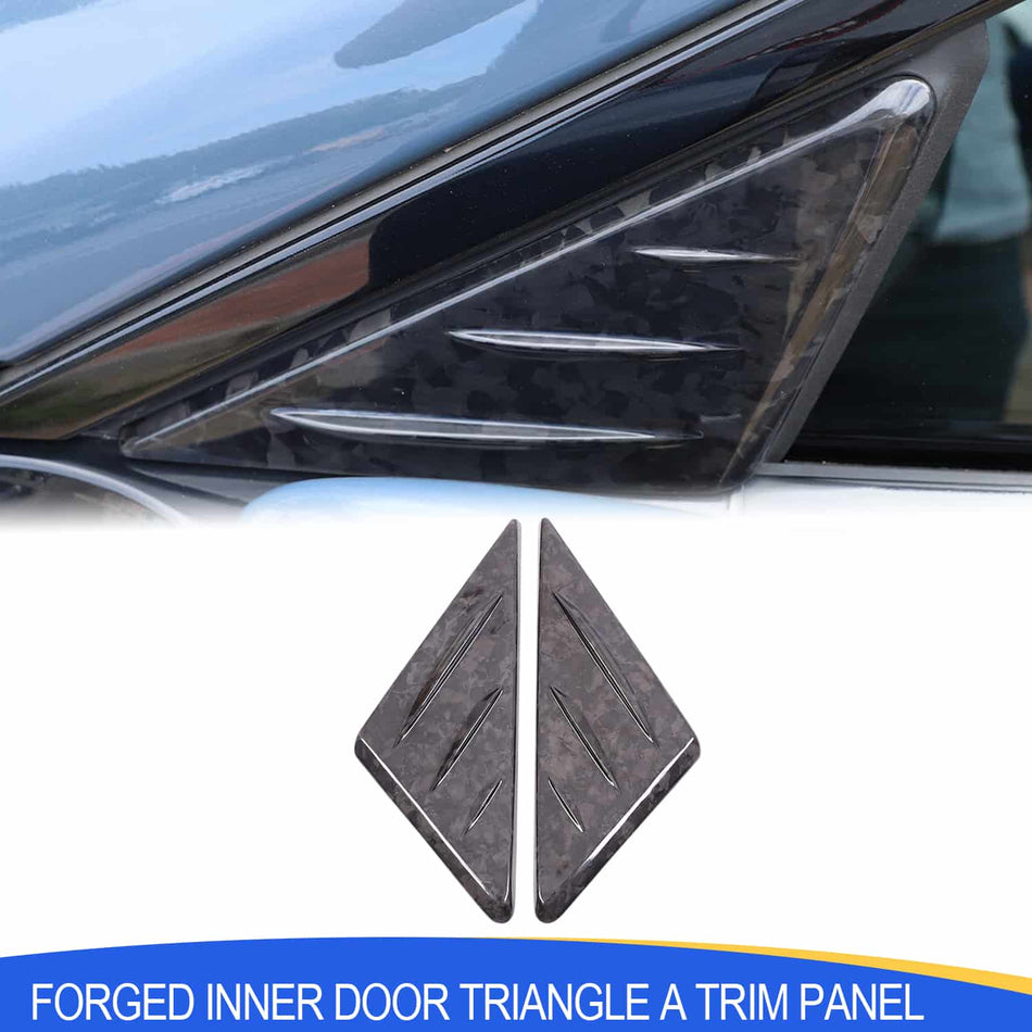 Forged Inner Door Triangle A Pillar Cover Trim For BMW 8 Series G14/15 G16 19-22