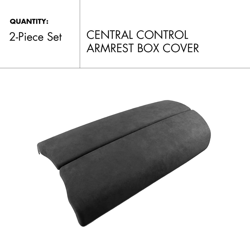SPCRSO Alcantara Armrest Box Cover for BMW F01 7 Series (2009–2015) – Premium Interior Protection (Black)