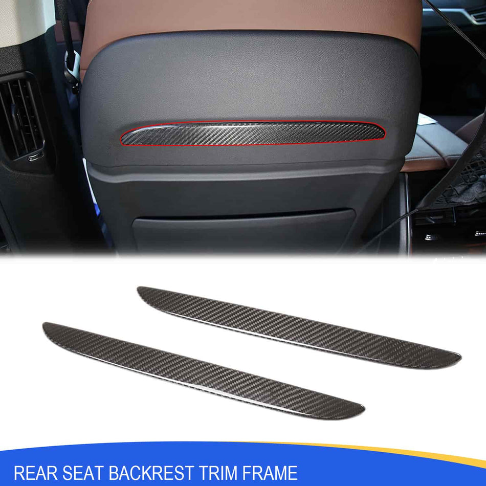 SPCRSO Real Carbon Fiber Rear Seat Back Trim for BMW X5 G05 X7 G07 2019–2021