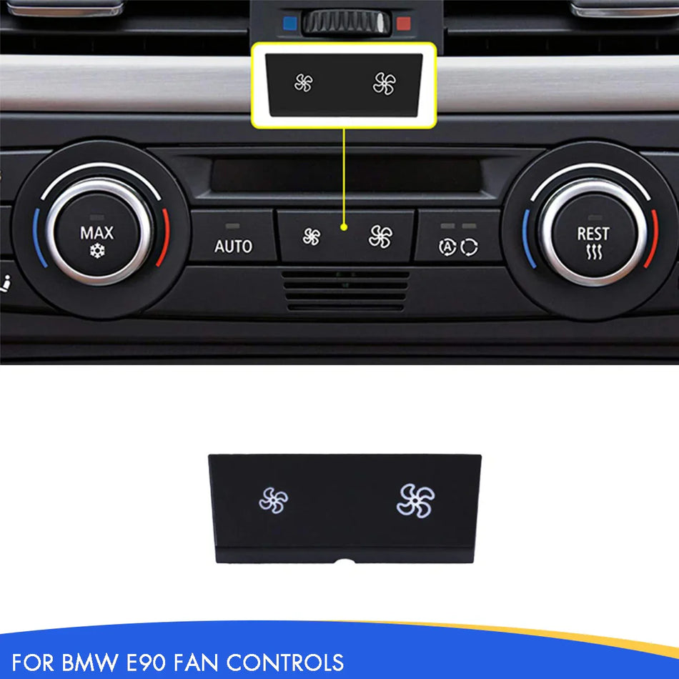 SPCRSO A/C Climate Control Fan Speed Button Replacement Compatible with BMW 1 Series E81/E87/E88/E82, 3 Series E90/E91/E92/E93, X1 E84, X3 F25, X4 F26 (1 PCS)