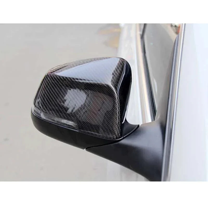 SPCRSO Real Carbon Fiber Side Mirror Cover Caps for BMW 7 Series F01 F02 2013-2015, Fit F10 F11 F18 F07 F06 F12 F13